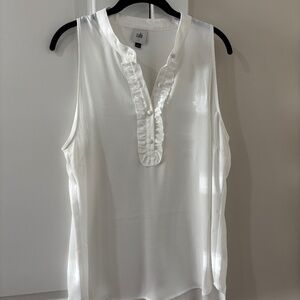 Cabi white tank blouse. Size large.